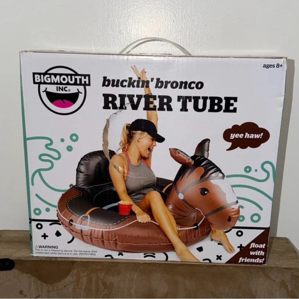 NEW Big Mouth Inc Buckin’ Bronco River Tube - Picture 3 of 4
